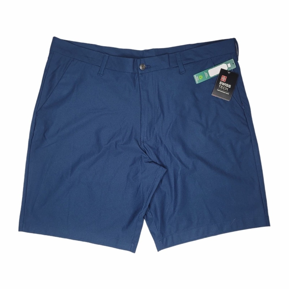 Swiss Tech Blue Shorts Size 40 NWT